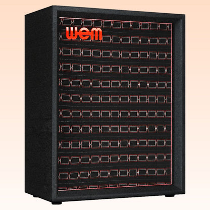 Angled view of WEM Custom Starfinder 1967 212VF Speaker Cabinet on orange background