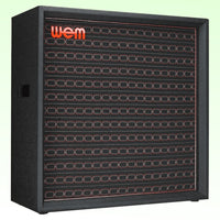 Angled view of WEM Custom Starfinder 1967 412F Speaker Cabinet on green background