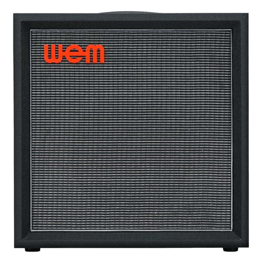 Front view of WEM Silver Starfinder 112 Speaker Cabinet on white background