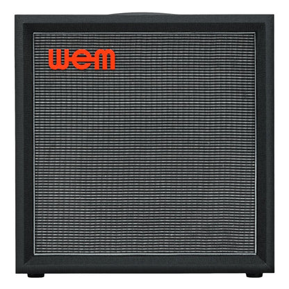 Front view of WEM Silver Starfinder 112 Speaker Cabinet on white background