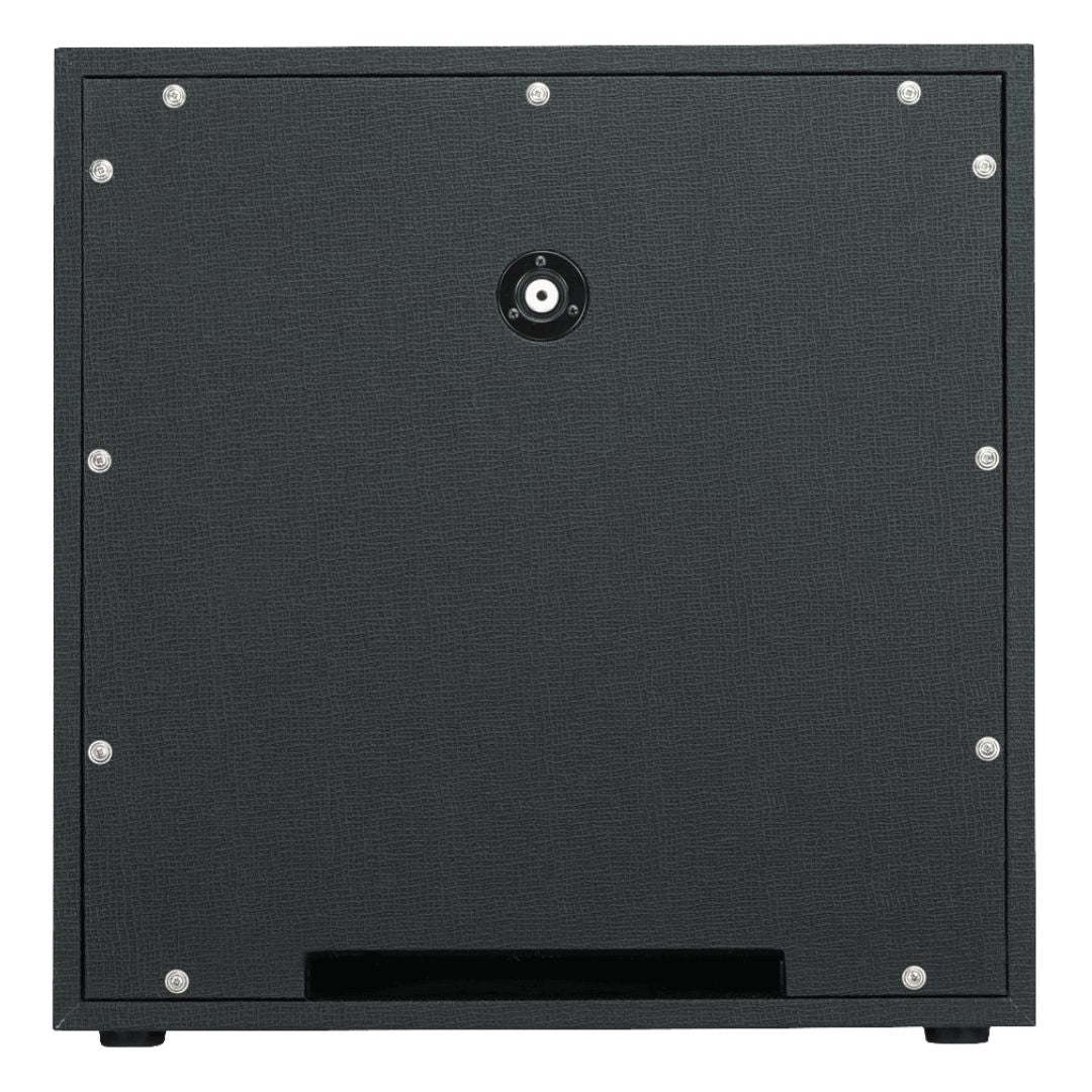 Rear view of WEM Silver Starfinder 112 Speaker Cabinet on white background