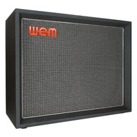 Angled front view of WEM Silver Starfinder 212 Speaker Cabinet Standard on white background