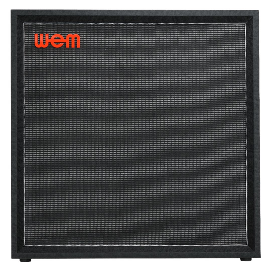 Front view of WEM Silver Starfinder 412 Speaker Cabinet on white background