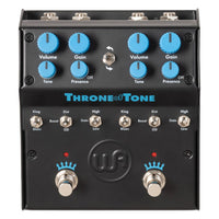 Front view of Warm Audio Throne of Tone Dual Overdrive Pedal on white background