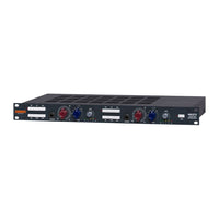 Front panel of black rackmount effect on white background