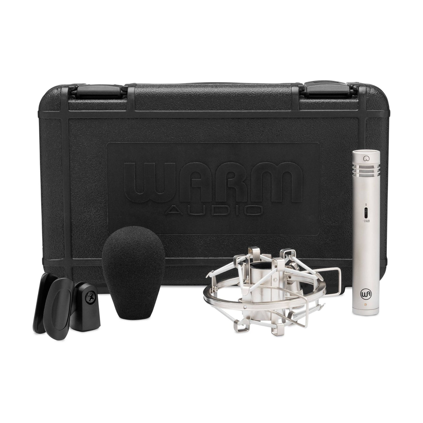 Inclusions of Warm Audio WA 84 Microphone Nickel on white background