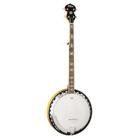 Front view of Washburn B10 Americana 5-String Banjo on white background