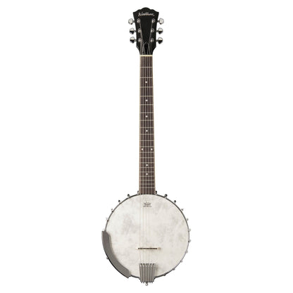 Front view of Washburn B6 Americana 6-String Banjo on white background