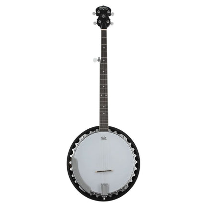 Front view of Washburn B9 Americana 5-String Banjo on white background