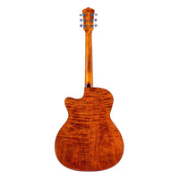 Rear view of Washburn G12FCE on white background