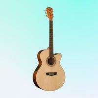 Washburn G7SCE Harvest Grand Auditorium Acoustic Guitar (Natural)