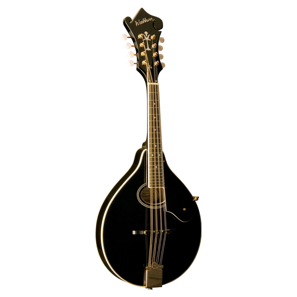 Front view of Washburn M1SD Americana A-Style Mandolin on white background