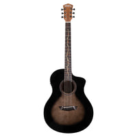 Front view of Washburn VITE S9V Bella Tono Studio Cutaway Acoustic Electric Guitar on white background