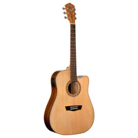 Washburn WD7SCE Harvest Dreadnought Cutaway Acoustic Guitar (Natural)