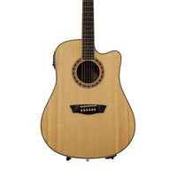 Washburn WD7SCE Harvest Dreadnought Cutaway Acoustic Guitar (Natural)