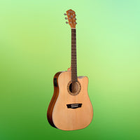 Washburn WD7SCE Harvest Dreadnought Cutaway Acoustic Guitar (Natural)
