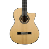 Washburn C64SCE Classical Cutaway Guitar (Natural)