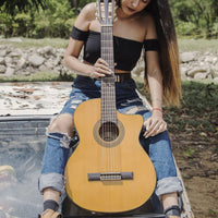 Washburn C64SCE Classical Cutaway Guitar (Natural)