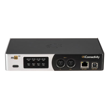 iConnectivity audio interface device with various ports on a white background